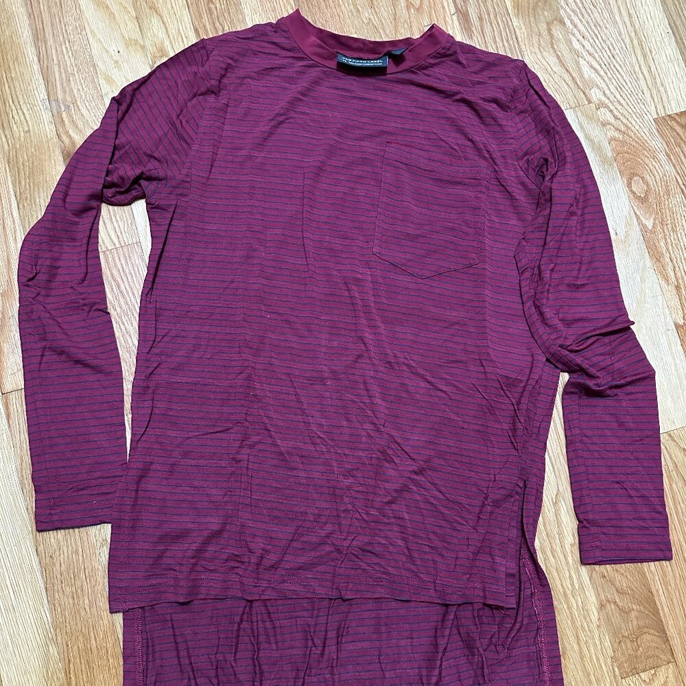 Super Soft Striped Hi-Low Tunic Tee